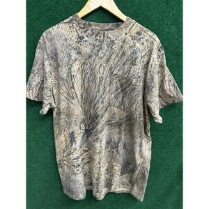 Vintage Mossy Oak Shadow Brush T Shirt Fits Mens XL AOP